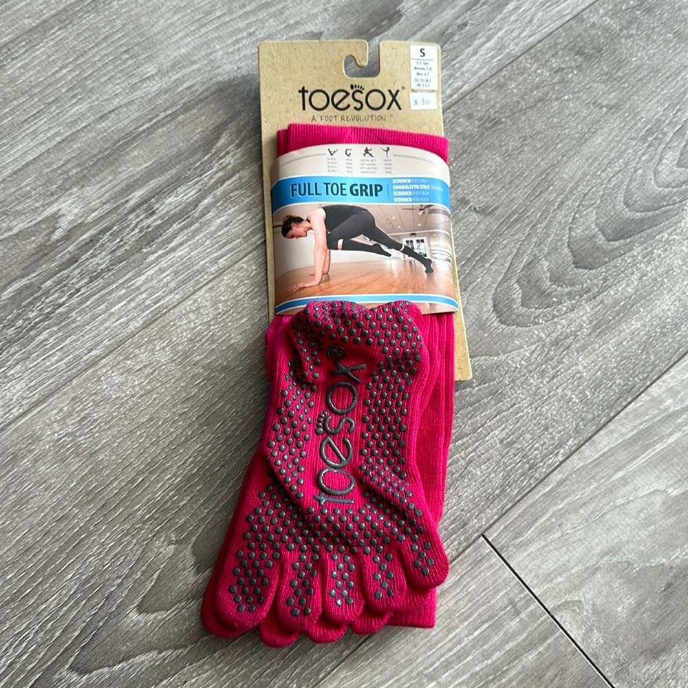 Toe Sox, full toe grip,  Small